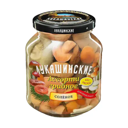 Lukashinskie Salted Mushroom Assortment