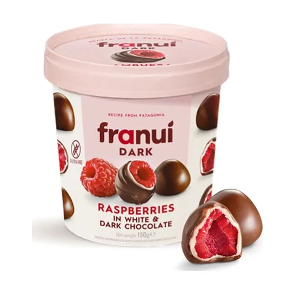 Franui Raspberries in Dark Chocolate