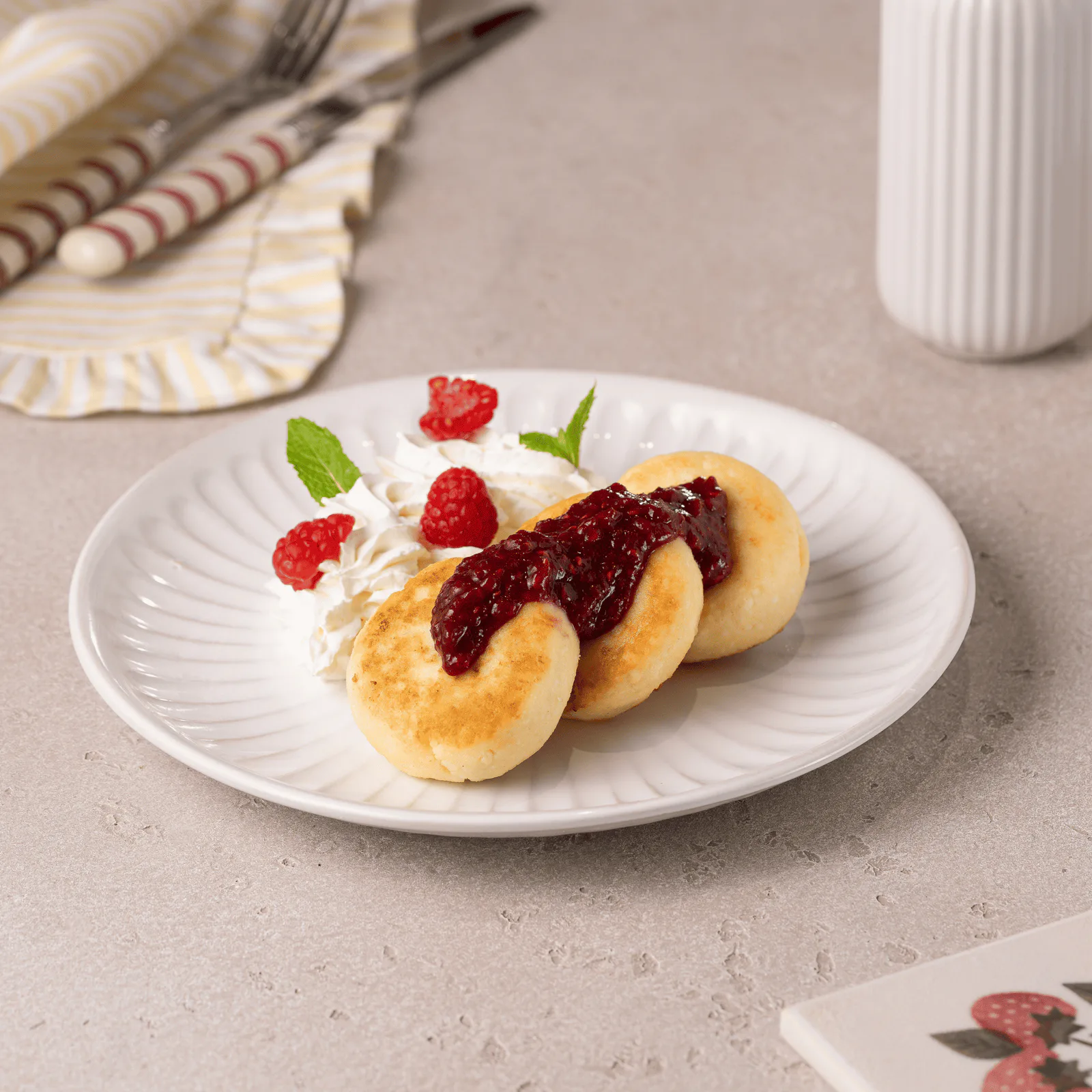 Raspberry Syrniki