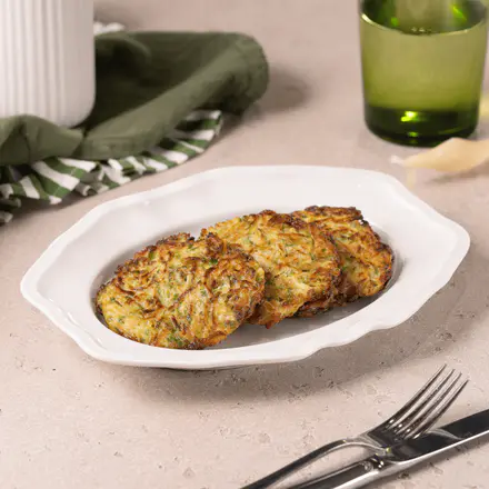 White Zucchini Oladi (Fritters)