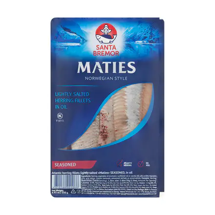 Santa Bremor Herring Fillets in Oil