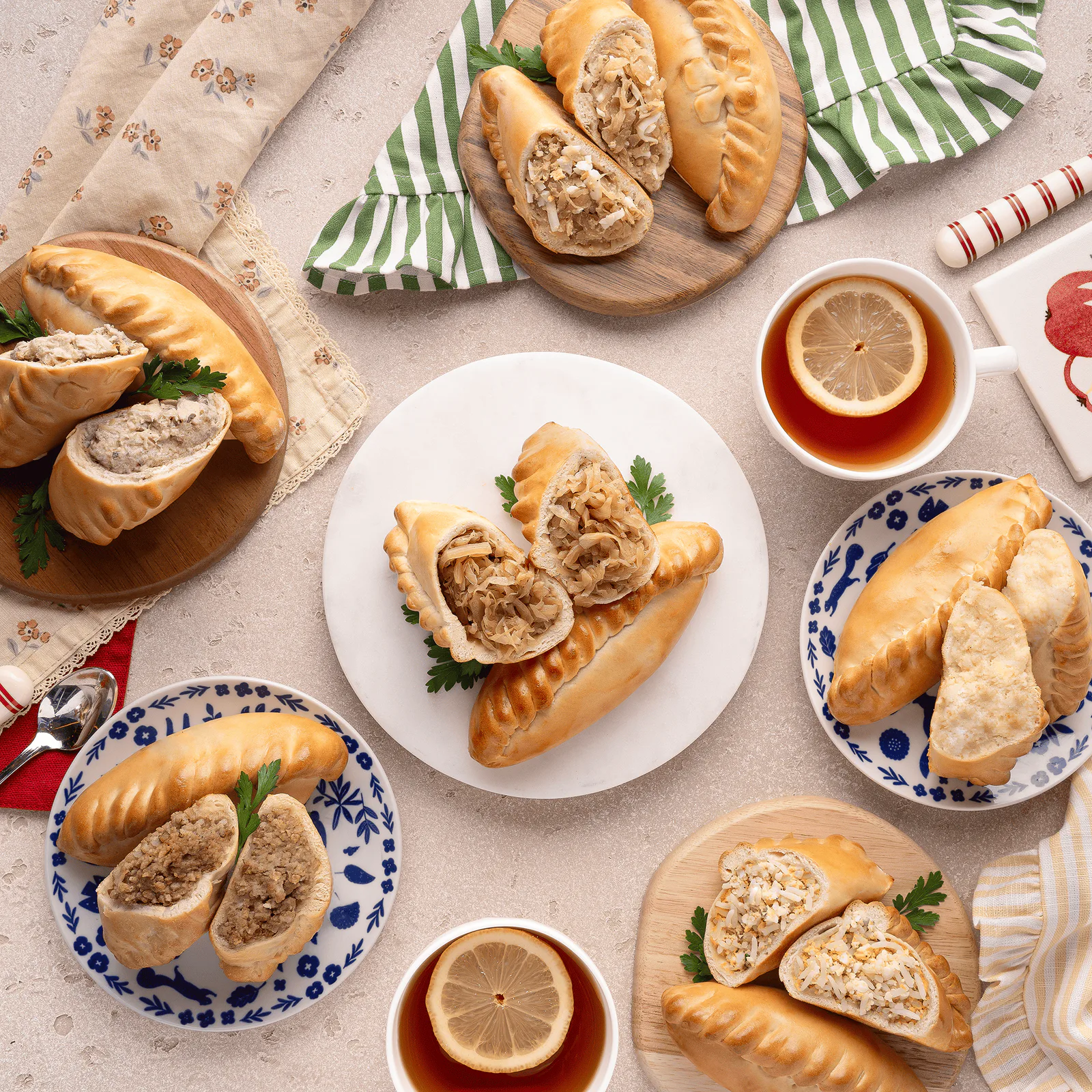 Savoury Pirozhki (Small Russian Pies)