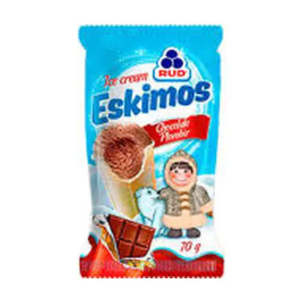 RUD Eskimos Chocolate Plombir Cone