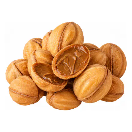Pechka Oreshki with Condensed Milk