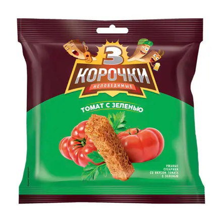3 Korochki Tomato & Herb Rye Croutons
