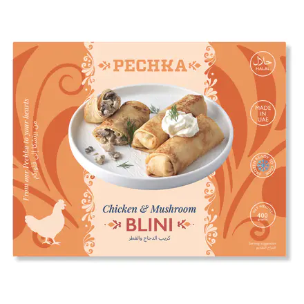 Pechka Chicken & Mushroom Blini
